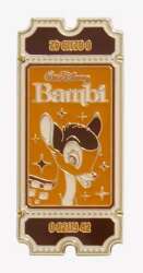 110492 - Loungefly Disney Movie Tickets Blind Box Enamel Pin - BoxLunch Exclusive - Bambi - Loungefly
