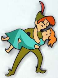 110613 - Peter Pan 50th Anniversary Concept Art Boxed Set - Peter Pan Carrying Wendy - Disney Store US alternate image