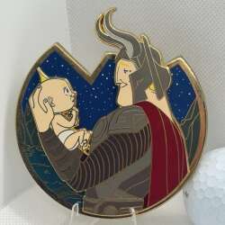110621 - Fantasy Pin Series: Agents of M.O.U.S.E - Mr. Incredible As Odin & Jack Jack As Baby Thor - Fantasy Unlicensed