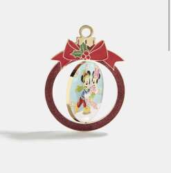 110659 - Baublebar - Holiday 2025 - Mickey & Minnie Mouse Reversible Christmas Pin - Disney Licensed alternate image