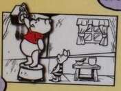 Pooh and Piglet Updating Clock