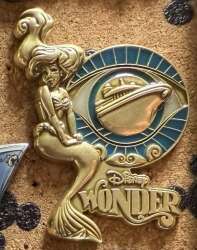 111023 - Disney Cruise Line Atrium - Ariel Atrium Statue - Disney Cruise Line