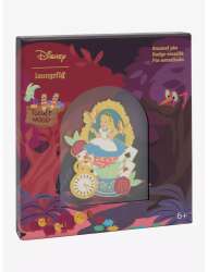 111085 - Loungefly - Collector Box - Alice Portrait in Teacups with Butter Flies, Pocket Watch, Cards, and Roses - Loungefly alternate image