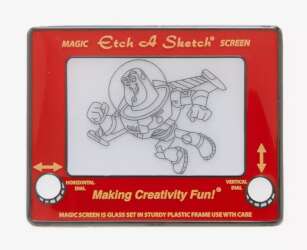 Etch-A-Sketch and Buzz Lightyear