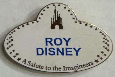111528 - A Salute to the Imagineers - Roy Disney Name Tag - Disney Licensed