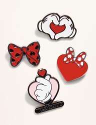 111586 - Old Navy x Disney - Valentine’s Day Enamel Pin Set - Disney Licensed alternate image