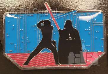 111613 - The Empire Strikes Back 40th Anniversary Pin Set - Silhouette Luke Skywalker and Darth Vader - Disney Licensed