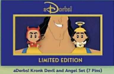 aDorbs! Kronk Devil and Angel Set (2 Pins) - MOG