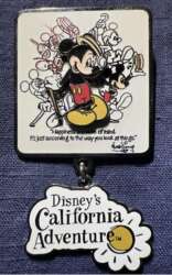111824 - DCA "Off the Page" Character Sketch Dangles - Mickey Happiness California Adventure - Disneyland Resort