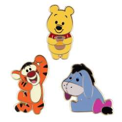 Winnie the Pooh Eeyore and Piglet Micro Pin Set