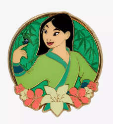 Mulan and Cri-Kee with Flowers