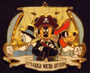 14522 - Pirates of the Caribbean - Legend of the Golden Pins - It's Gold We're After - Disneyland Resort Paris