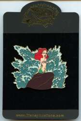 12828 - The Little Mermaid - Ariel on Rock Jumbo Pin - Disney Auctions alternate image