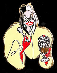 13706 - (PTD) Pin Trader's Delight Series - Cruella De Vil - Disney Studio Store Hollywood / Soda Fountain