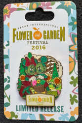 14529 - EPCOT International Flower & Garden Festival 2016 - Logo Pin - Walt Disney World alternate image