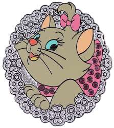 15098 - The Aristocats - Marie Flower Wreath with Jeweled Bow