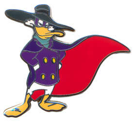 Darkwing Duck with Flowing Red Cape