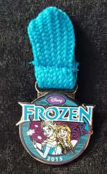 14968 - runDisney: Princess Half-Marathon Weekend - Disney Frozen 2015 - Anna and Elsa Medal - Walt Disney World