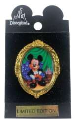 17685 - Limited Edition Oval Frame Character Pin of the Month - Mickey Mouse in Chair - Disneyland Resort alternate image