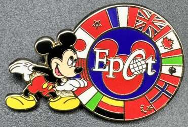 17698 - EPCOT - Mickey with Epcot World Showcase Circle of Flags - Walt Disney World alternate image