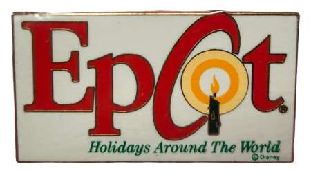 Red Epcot Logo - Cloisonne