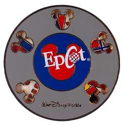 18969 - EPCOT - Epcot Mickey Icons Country Flags Spinner - Walt Disney World