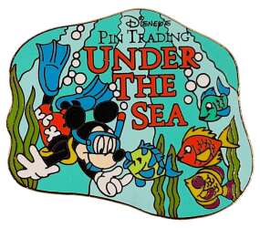 20810 - Pin Trading Under the Sea Pin Event - Mickey Gift Pin - Disney Cruise Line