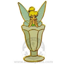 21234 - (PTD) Pin Trader's Delight Series - Tinker Bell in Sundae Glass - Disney Studio Store Hollywood / Soda Fountain