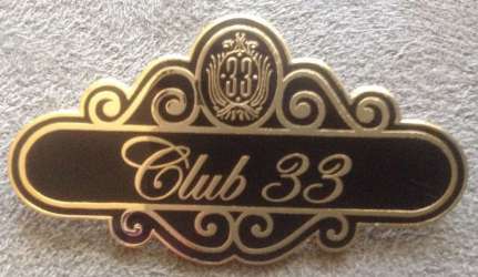 12187 - Club 33 - Nametag - Disneyland Resort