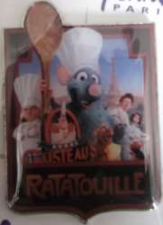 958 - Disneyland Paris Core Pins - Ratatouille - Ratatouille Attraction - Ratatouille Cast - Disneyland Resort Paris alternate image