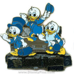 23088 - Mickey's Pin Odyssey 2008 - Huey, Dewey and Louie as Hitchhiking Ghosts - Walt Disney World alternate image