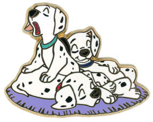 2351 - 101 Dalmatians - Three Sleepy Puppies - Disneyland Resort Paris