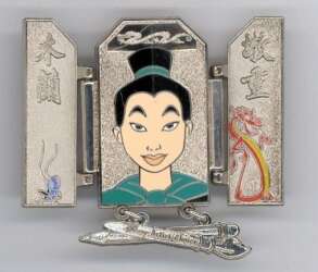 23719 - Journey Through Time Pin Event 2003 - Mulan Hinged Dangle - Walt Disney World alternate image