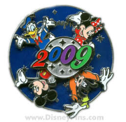 2009 Spinner - Walt Disney World - Mickey, Donald, Minnie, Goofy