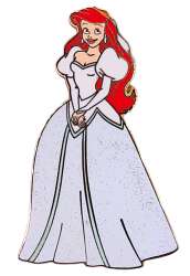 25811 - The Little Mermaid - Ariel in a Glittery White Wedding Dress - Disney Licensed