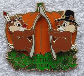 4537 - Thanksgiving - Give Thanks 2011 - Chip 'n Dale with Wishbone alternate image
