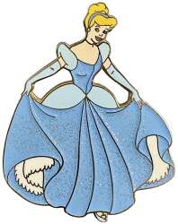 26508 - Princess Glitter Pins - Cinderella (Original Release)