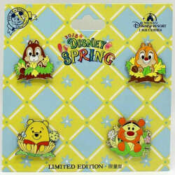 30339 - 2018 Disney Spring Four Pin Set - Winnie the Pooh, Tigger, Chip and Dale - Shanghai Disney Resort alternate image