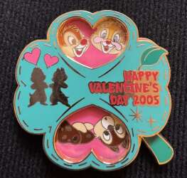 30380 - Valentine's Day - Valentines Day 2005 - Chip, Dale & Clarice - Spinner - Disney Licensed