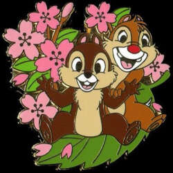 April - Cherry Blossoms - Chip & Dale