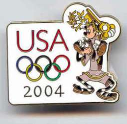 7745 - Olympics 2004 - Annual Passholder Olympic Pin - Disneyland Resort alternate image