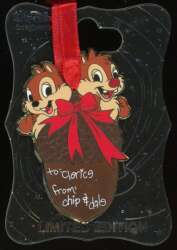 Chip and Dale Ornaments to Clarice