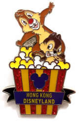 31352 - Chip 'n Dale in Popcorn Box - Hong Kong Disneyland