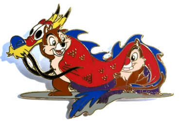 31422 - Lunar New Year - Chip and Dale as Dragon Dancers - Disney Auctions