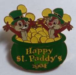 31556 - St. Patrick's Day - 2004 - Happy St. Paddy's - Chip and Dale - Disneyland Resort
