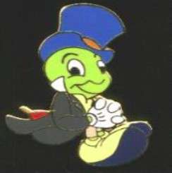 9425 - Mystery Pin Series 2001 - Jiminy Cricket Sitting - Disneyland Resort