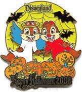 31631 - Halloween 2006 - Chip and Dale as Angel and Devil Pin-on-Pin - Disneyland Resort