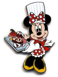 16428 - Chef Minnie Mouse with Tray Full of Desserts