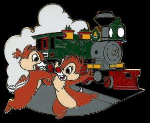 32501 - Walt Disney World Attraction Vehicles Mystery Collection - Chip and Dale at Walt Disney World Railroad - Walt Disney World