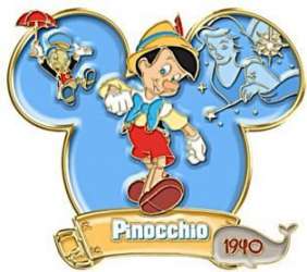 24543 - The Bradford Exchange - Magical Moments of Disney Pin Collection - Pinocchio - Disney Licensed